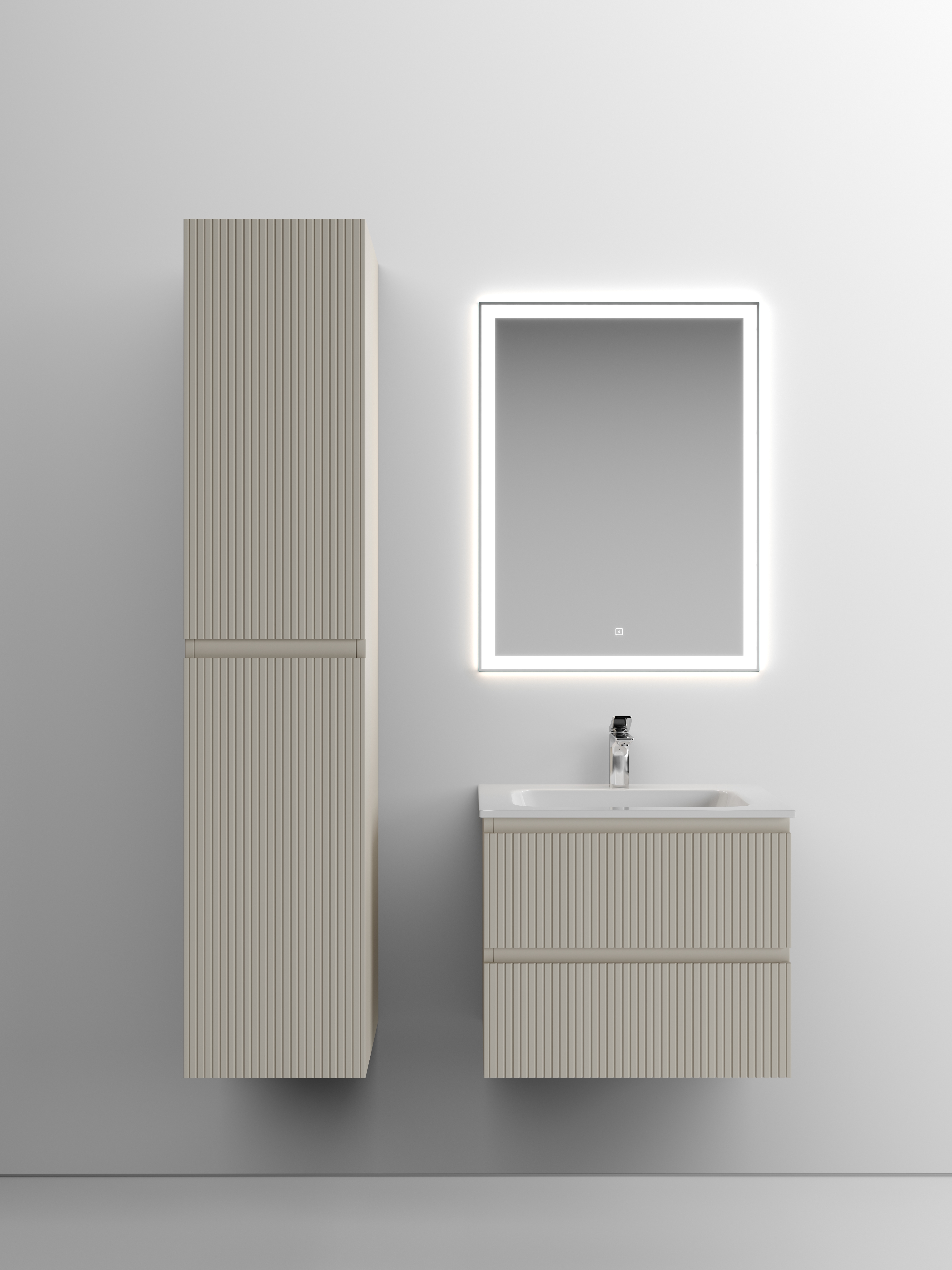 

Мебель для ванной Sancos Snob T 60 SNT60CE 2 ящика, Beige Soft, Серый, Snob T 60