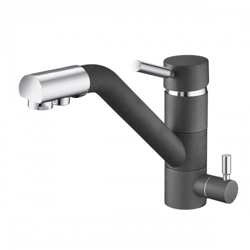 

Смеситель Emar Quartz ЕС - 3008 для кухни антрацит, Темно-серый, ЕС - 3008