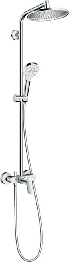 

Душевая стойка Hansgrohe Crometta S 240 1jet Showerpipe EcoSmart 27269000 9 л, Хром, Crometta S 240 1jet Showerpipe EcoSmart 27269000