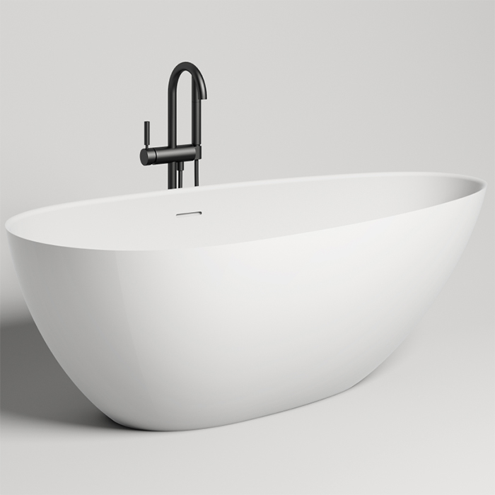 

Ванна из искусственного камня Salini Paola IN 160х77 белая глянцевая S-Sense 101611G, Белый глянцевый, Paola 101611G