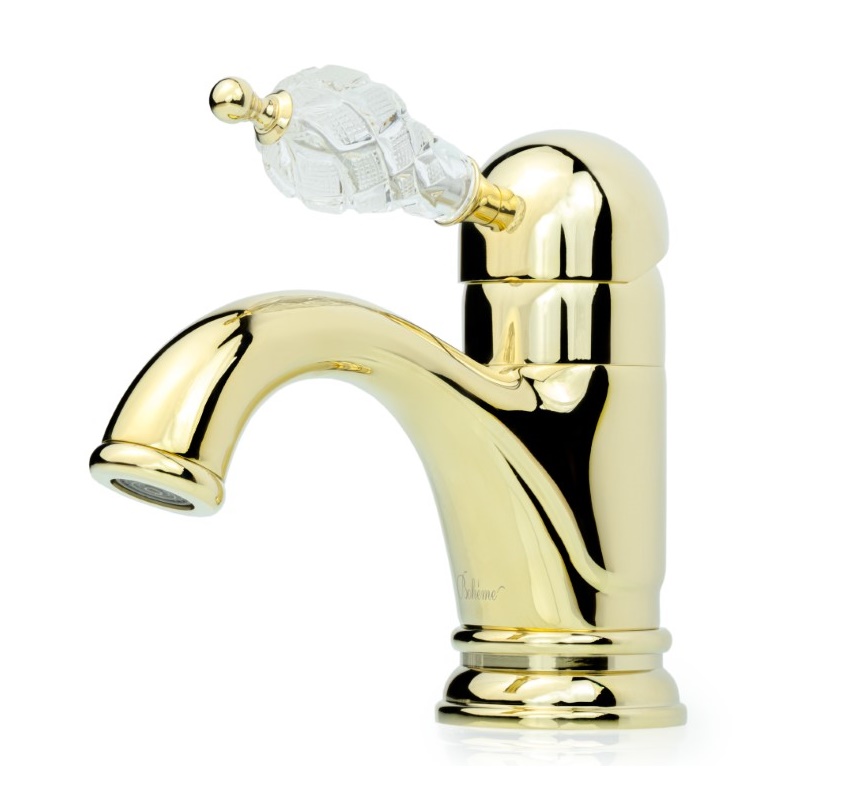 

Смеситель Boheme Crystal 281-CRST для раковины, золото, Crystal 281-CRST