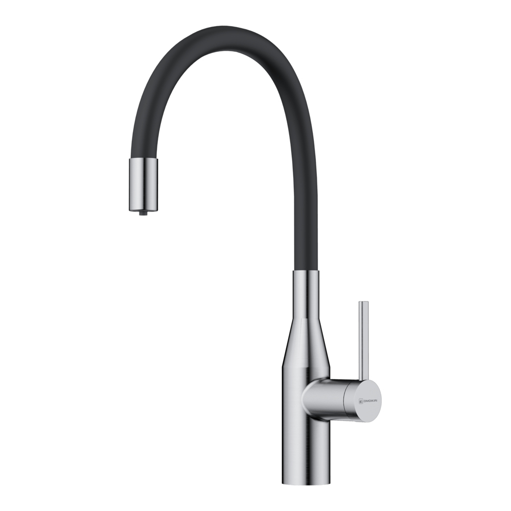

Смеситель для кухонной мойки Omoikiri Yatomi 2 Plus 4994344 нержавеющая сталь, черный, 4994344