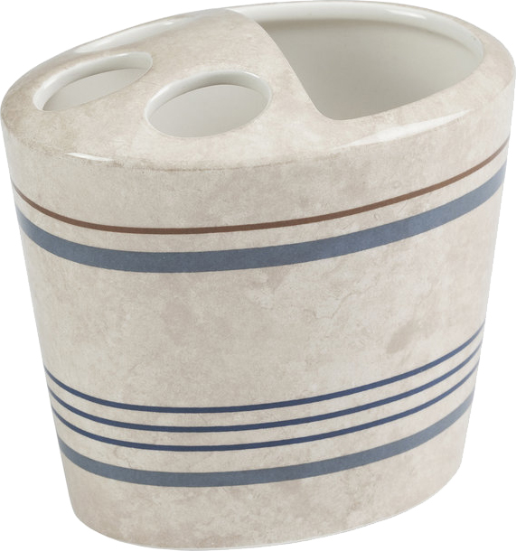 

Стакан Creative Bath Ticking Stripe для зубных щеток, Бежевый;рисунок, Ticking Stripe