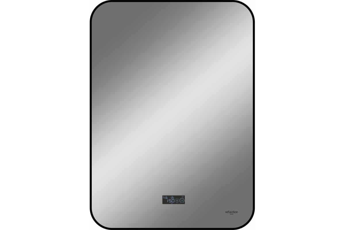 

Зеркало Reflexion Shadow 60х80 с подсветкой, сенсором, часами и подогревом, Черный, Shadow RF5732SH
