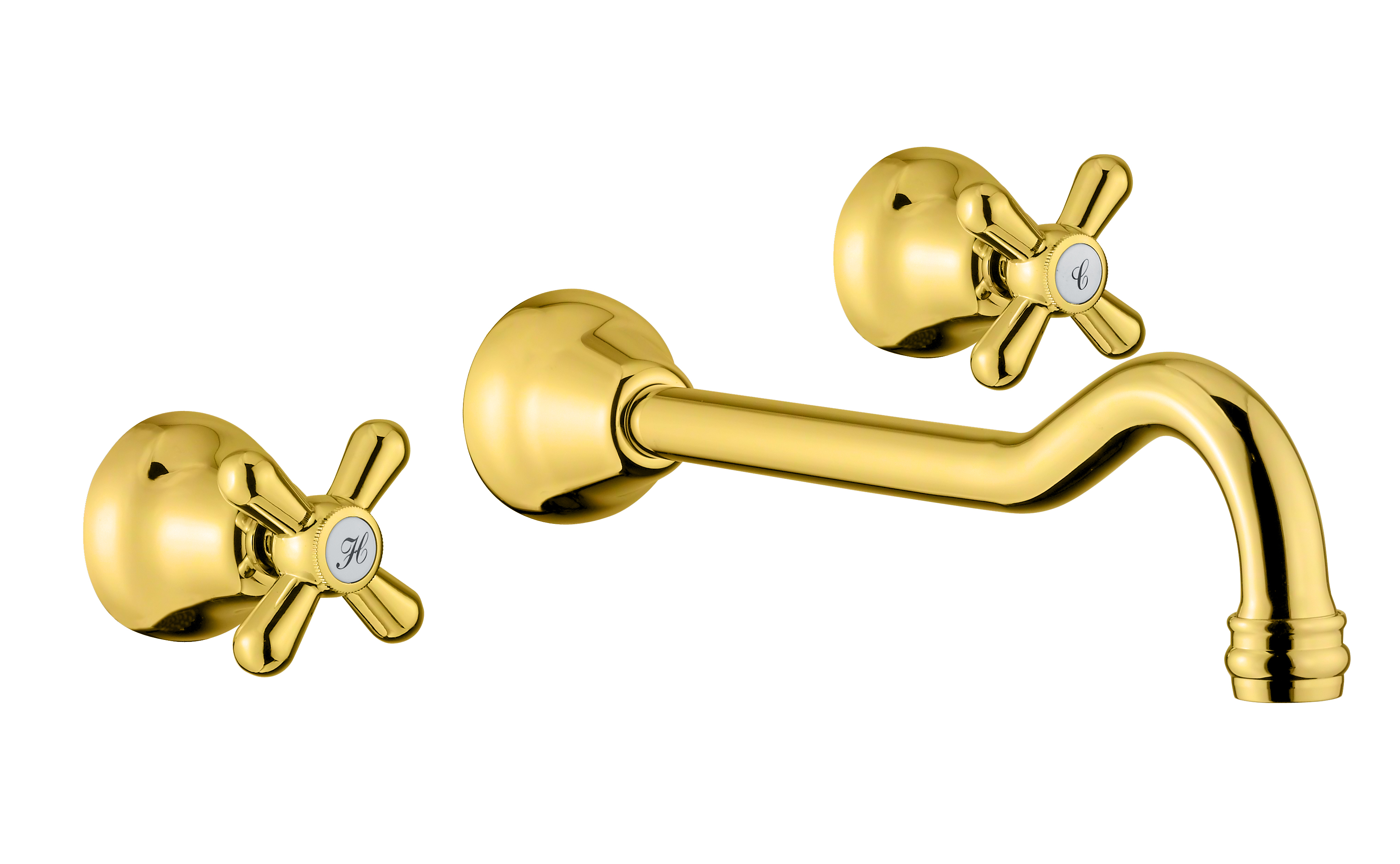 

Смеситель Fiore Margot 26OO0636 для раковины настенный золото, 26OO0636