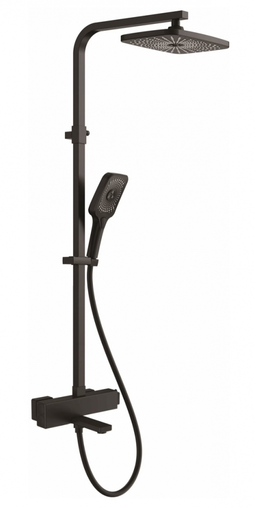 

Душевая стойка Rose R1096H черная, Черный, R1096H
