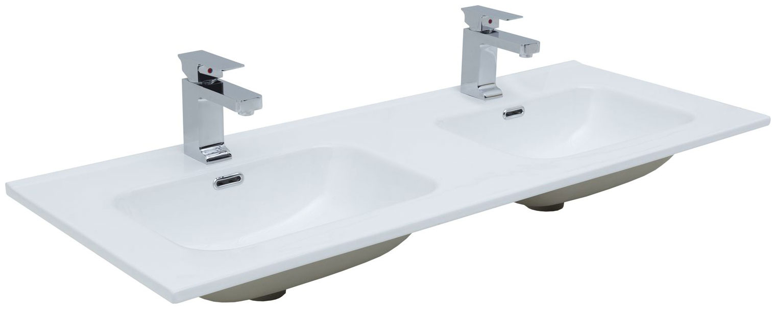 

Мебельная раковина Aquanet Flat 120 двойная, Белый, 812-120D