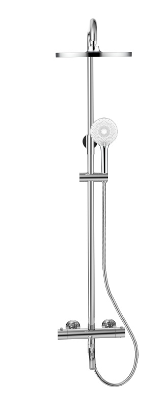 

Душевая стойка Bronze de Luxe Scandi 11060C с термостатом, хром, 11060C