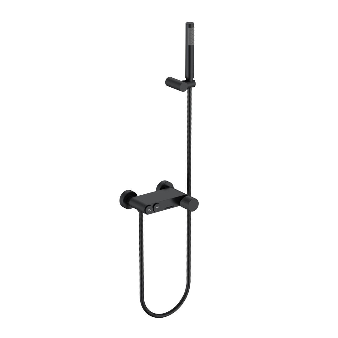 

Смеситель для ванны с душем Boheme Stick 123-BB.4 черный spirale, 123-BB.4