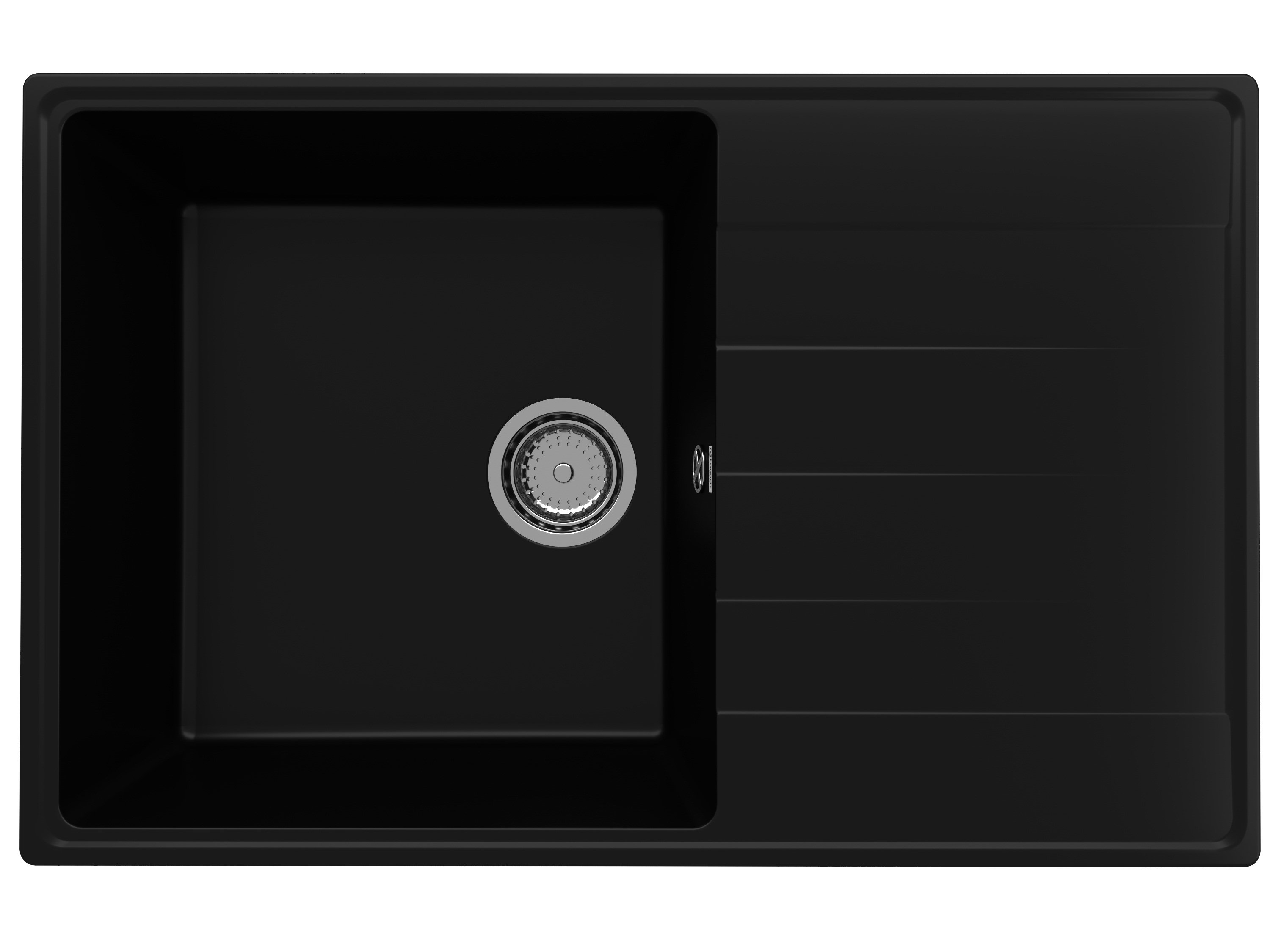 

Мойка кухонная Ulgran Quartz Prima 780-07 78х50 см, уголь, Черный, Prima 780-07