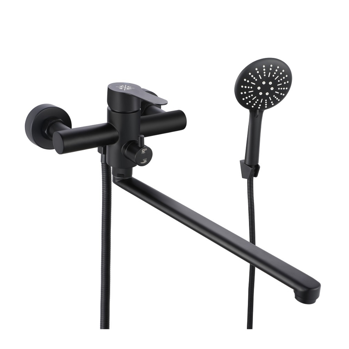 

Смеситель для ванны с душем РМС SUS124BL-006EP черный, SUS124BL-006EP