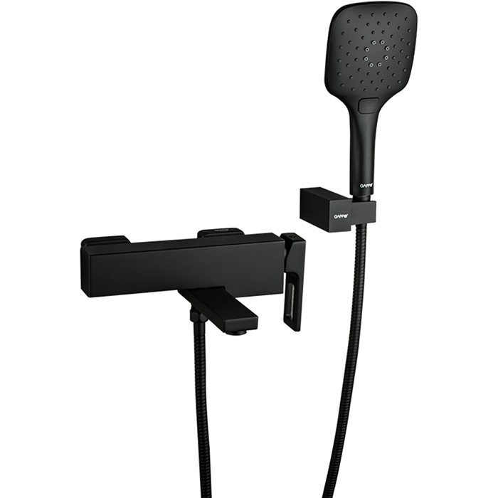 

Смеситель для ванны с душем Gappo G17-6 G3217-6 черный матовый, G3217-6