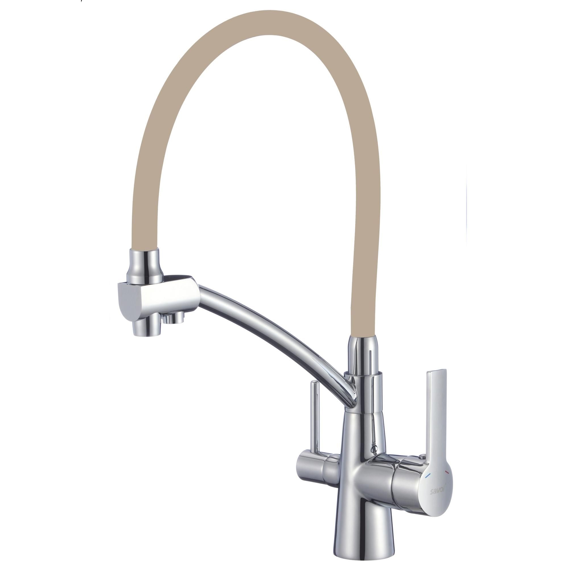 

Смеситель для кухонной мойки с подключением к фильтру Savol S-L1805-12, хром, S-L1805-12