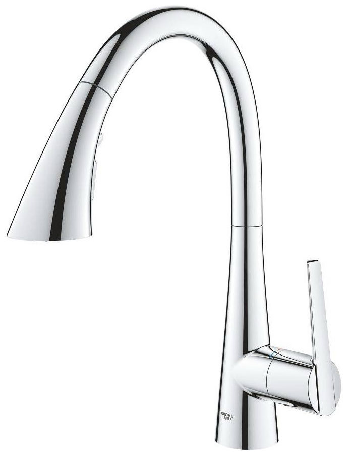 

Смеситель для кухонной мойки Grohe Zedra New 32294002 выдвижной излив, Хром, Zedra New 32294002