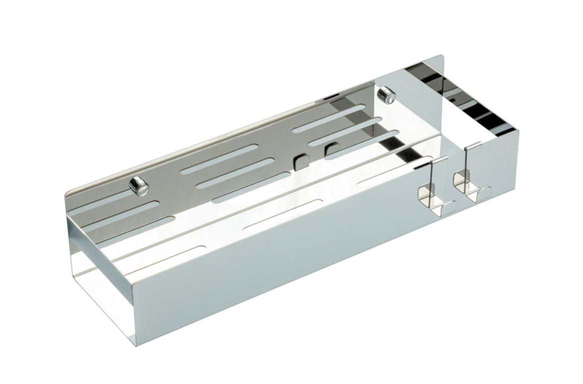 

Полка Boheme Q 10965-CR подвесная с 2 крючками, хром, 10965-CR