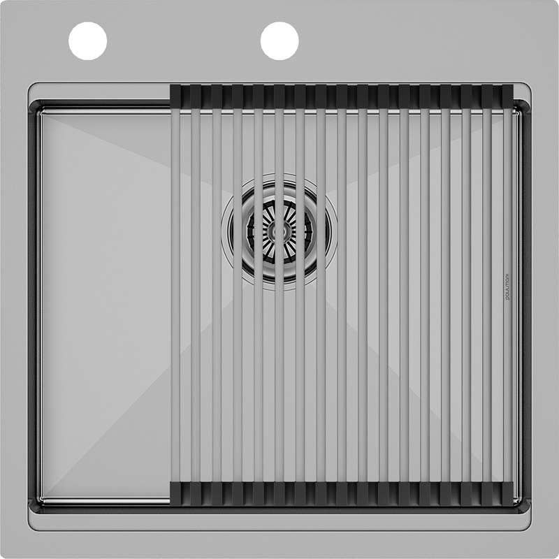 

Комплект мойка+ролл-матт Paulmark KRONER-PRO PM705151-BS+R405-BS 41х46 см, брашированная нержавеющая сталь, PM705151-BS+R405-BS