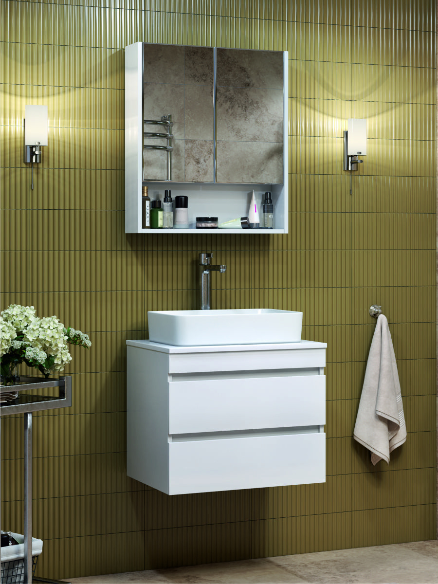 

Мебель для ванной Vigo Urban 60 подвесная, 2 ящика, Белый, Urban 60