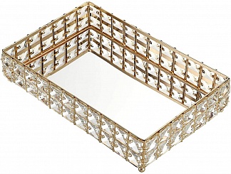 

Подставка для предметов Kassatex Crystal Gold CRY-LTR-GD, Золото, Gold CRY-LTR-GD