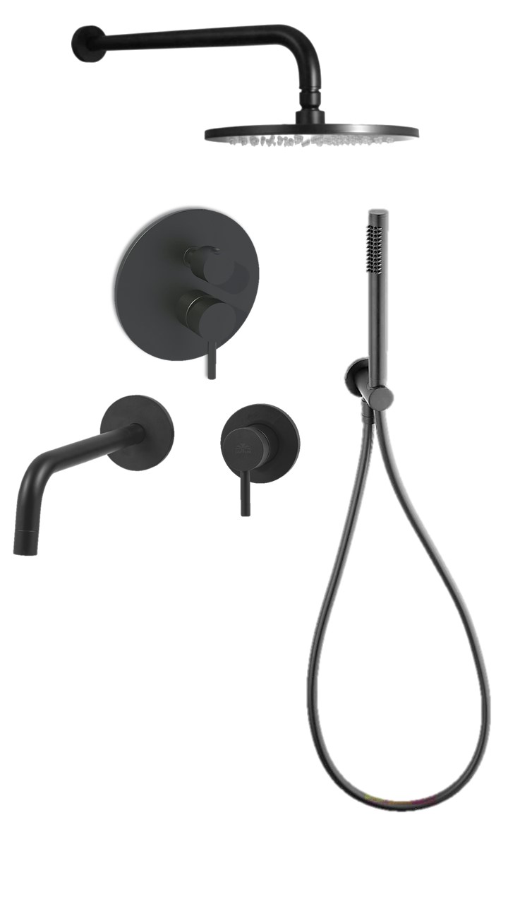 

Душевой комплект Paffoni Light KITLIG018NO006 черный матовый, KITLIG018NO006