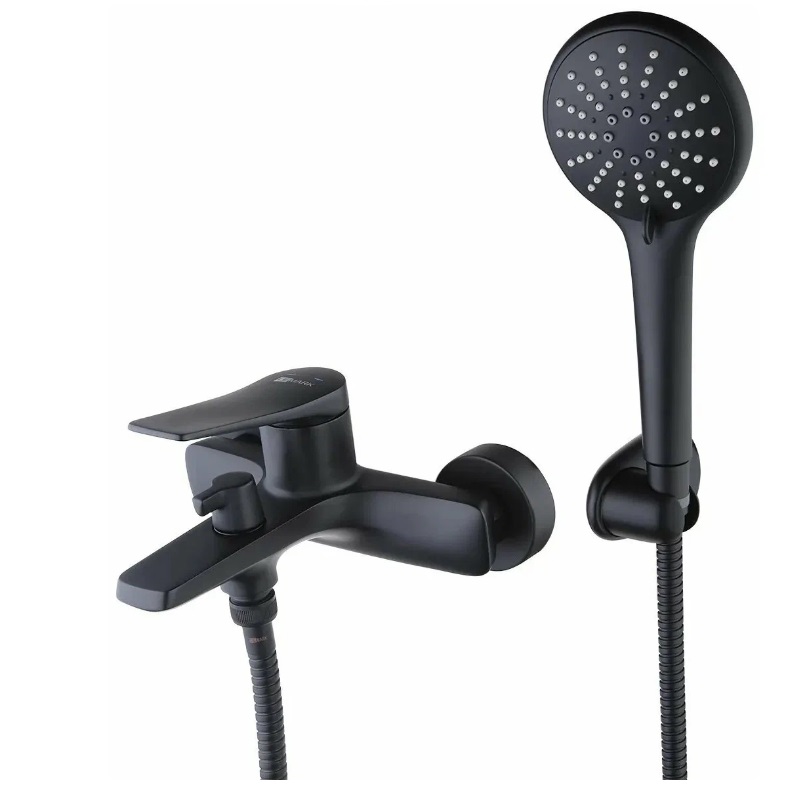 

Смеситель Lemark Bronx LM3714BL для ванны с душем, черный, LM3714BL
