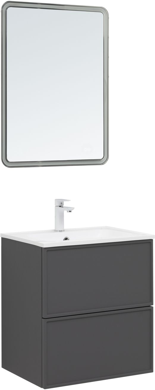 

Мебель для ванной Aquanet Арт 60 подвесная, ясень графит, 00329063