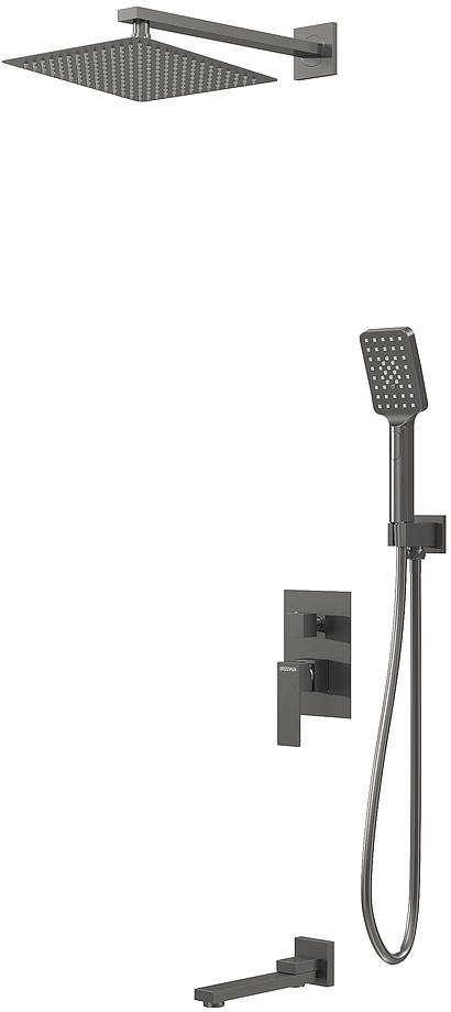 

Душевой комплект Grossman Style 501.K35.05.420 графит брашированный, 501.K35.05.420