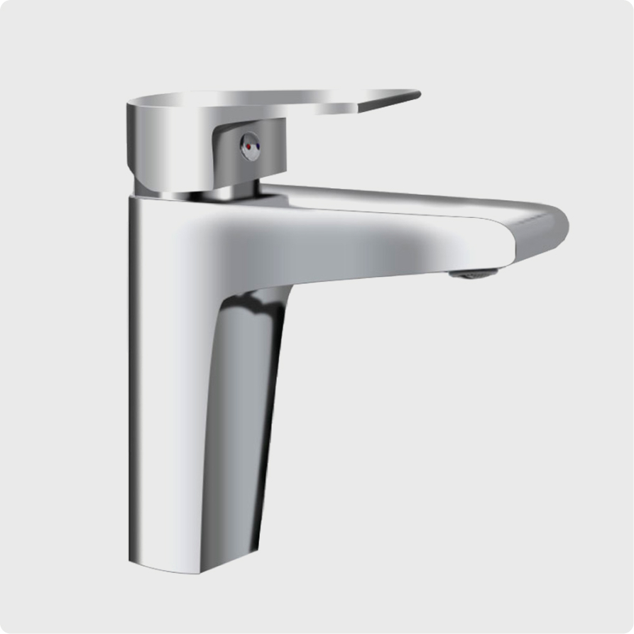 

Смеситель для раковины AQUAme Prato AQMP6120 хром, AQMP6120
