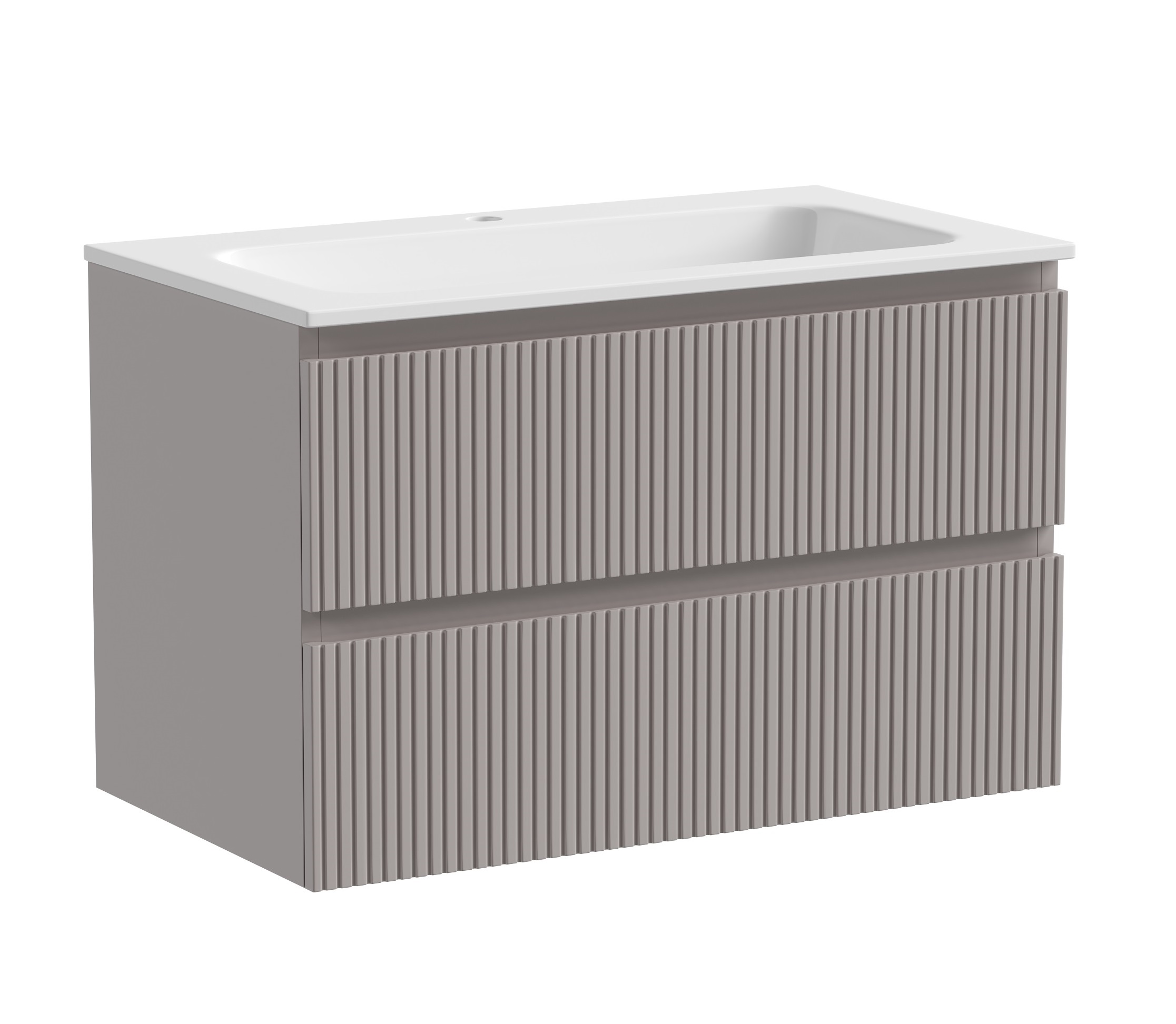

Тумба с раковиной Sancos Snob T 80 SNT80SM 2 ящика, Doha Soft, Темно-серый, Snob T 80