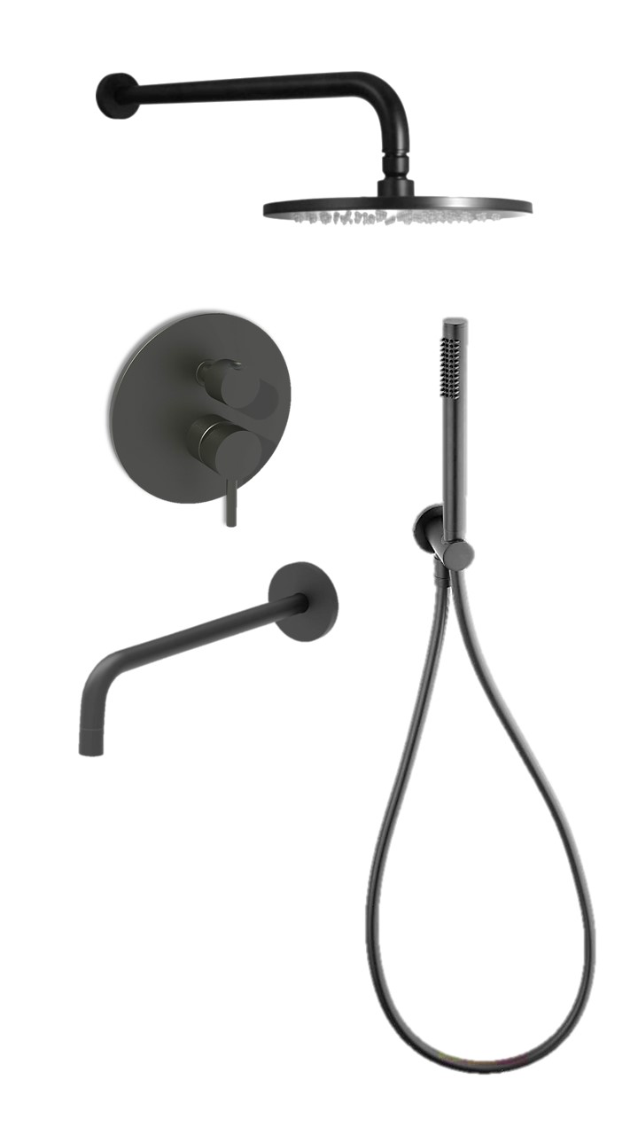 

Душевой комплект Paffoni Light KITLIG019NO046 черный матовый, KITLIG019NO046