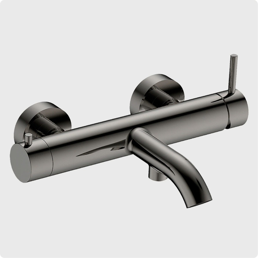 

Смеситель для ванны с душем AQUAme Siena AQM6212GM оружейная сталь, AQM6212GM