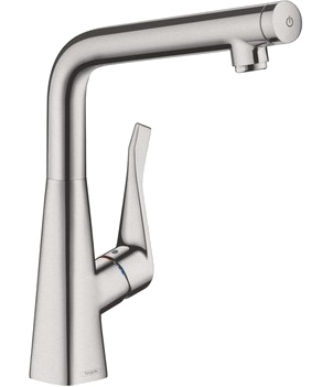 

Смеситель для кухонной мойки Hansgrohe Metris Select 14883800, Нержавеющая сталь, Metris Select 14883800