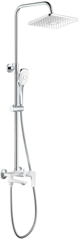 

Душевая стойка Haiba HB24505-8 со смесителем, хром/белый, HB24505-8