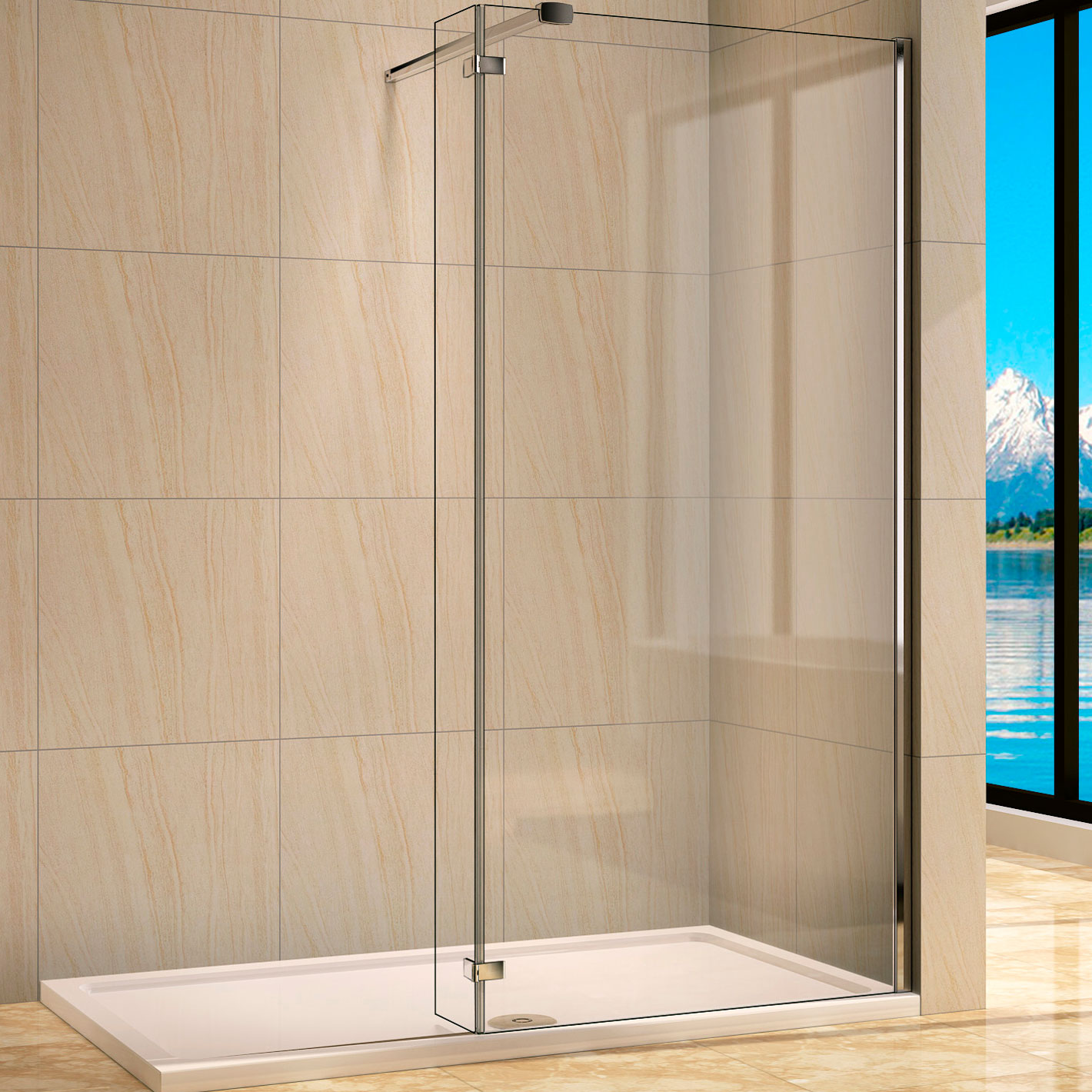 

Душевая перегородка Weltwasser WW400 Walk-In 80G+30G, WW400 Walk-In 80G+30G