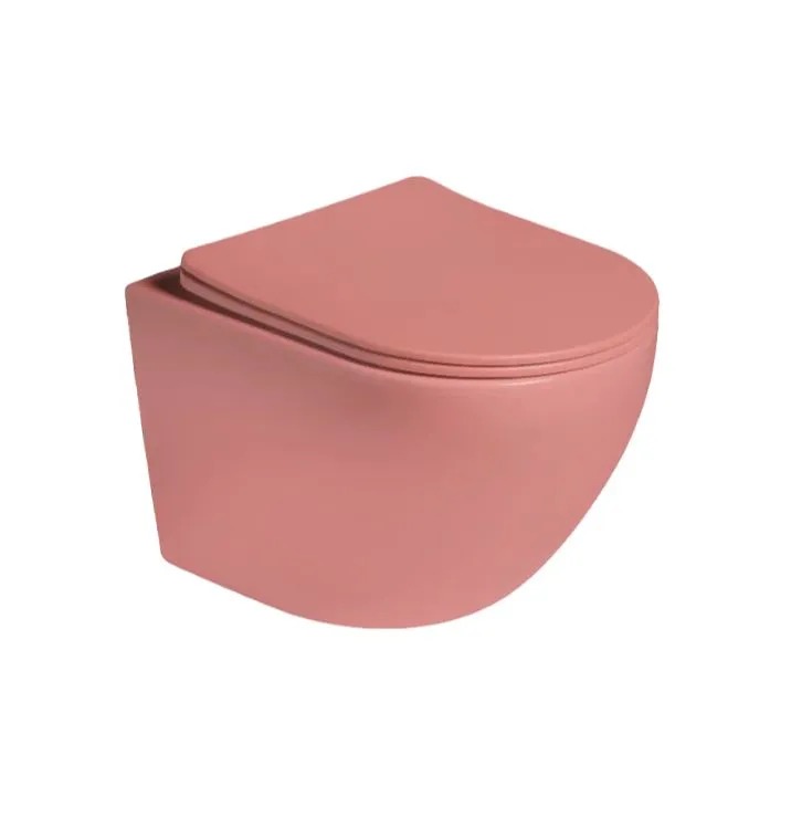 

Унитаз подвесной SantiLine SL-5104 персиковый матовый, SL-5104