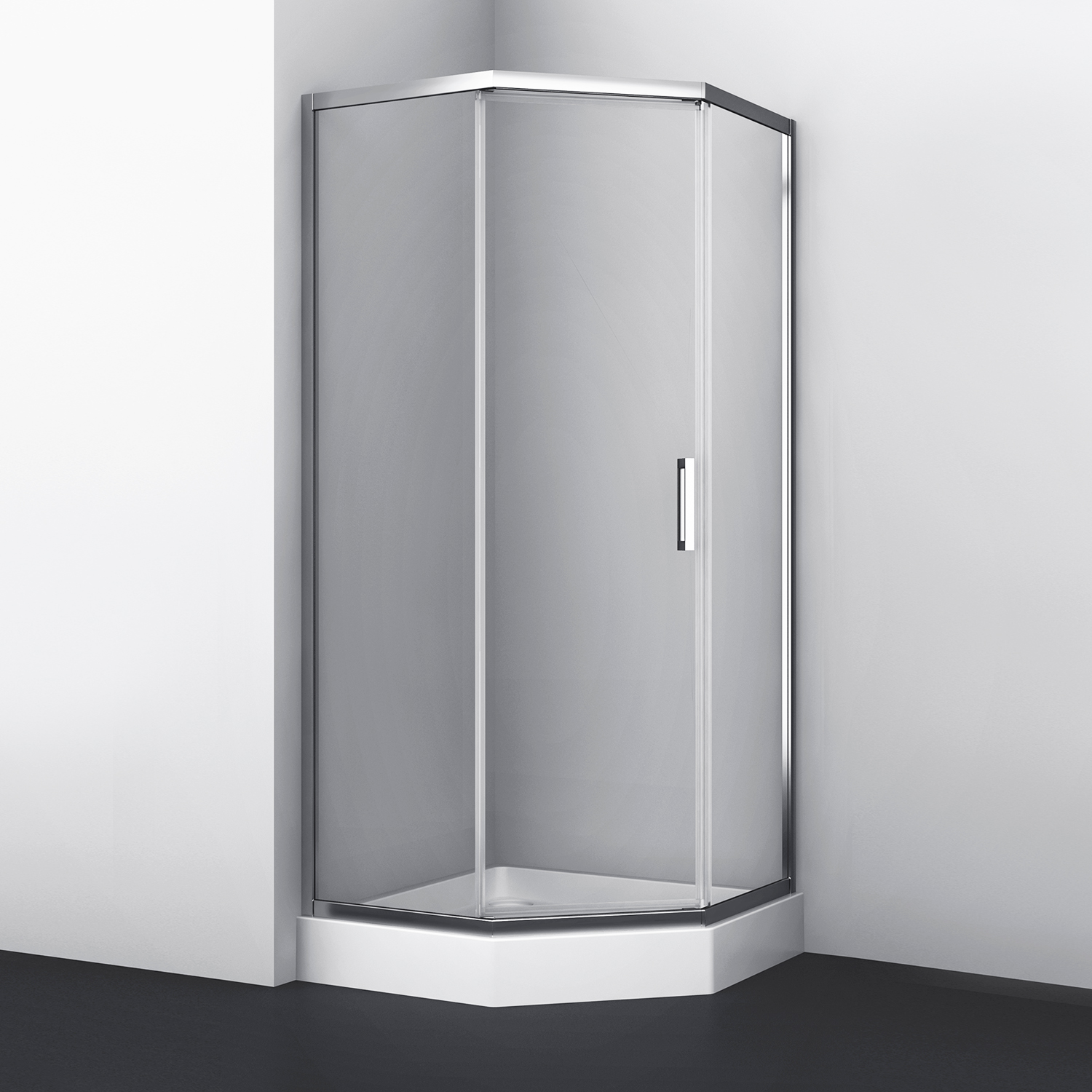 

Душевой уголок WasserKRAFT Naab 86S11 90х90х200, прозрачное стекло, Naab 86S11