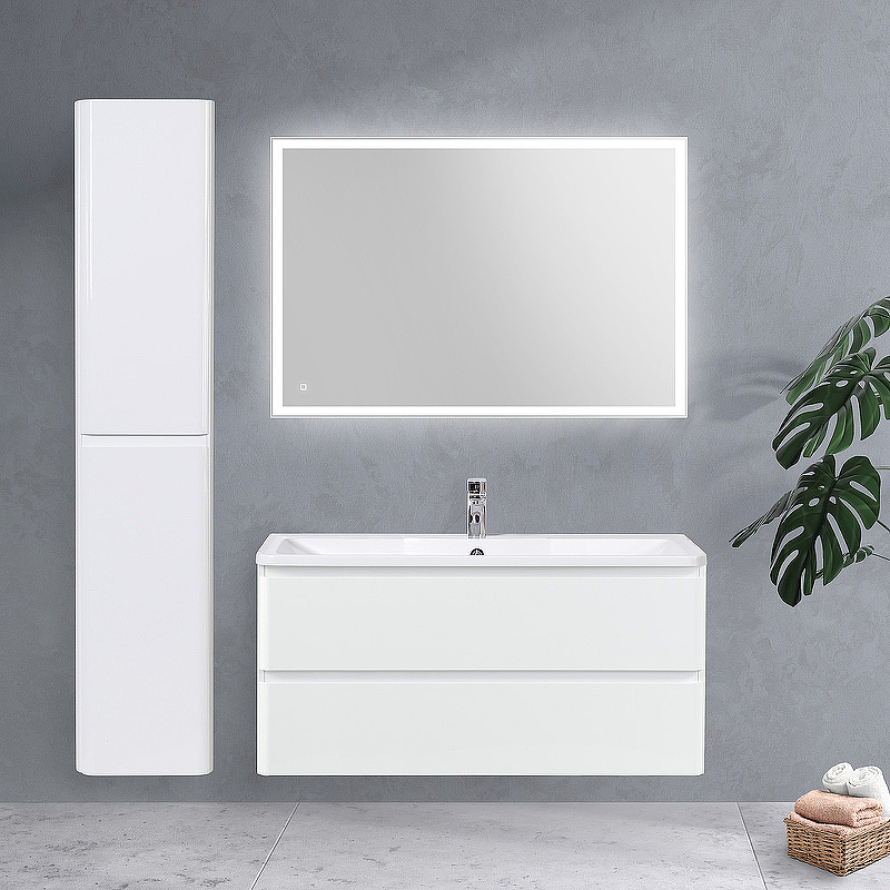 

Мебель для ванной BelBagno Albano 120 подвесная, Bianco Lucido (раковина BelBagno BB1200/455-LV-MR-ALR), Белый, ALBANO-1200-2C-SO-BL
