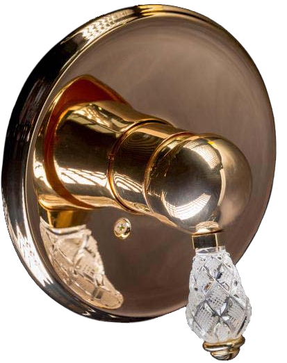 

Смеситель Boheme Crystal 285-CRST С ВНУТРЕННЕЙ ЧАСТЬЮ, для душа, Золото, Crystal 285-CRST