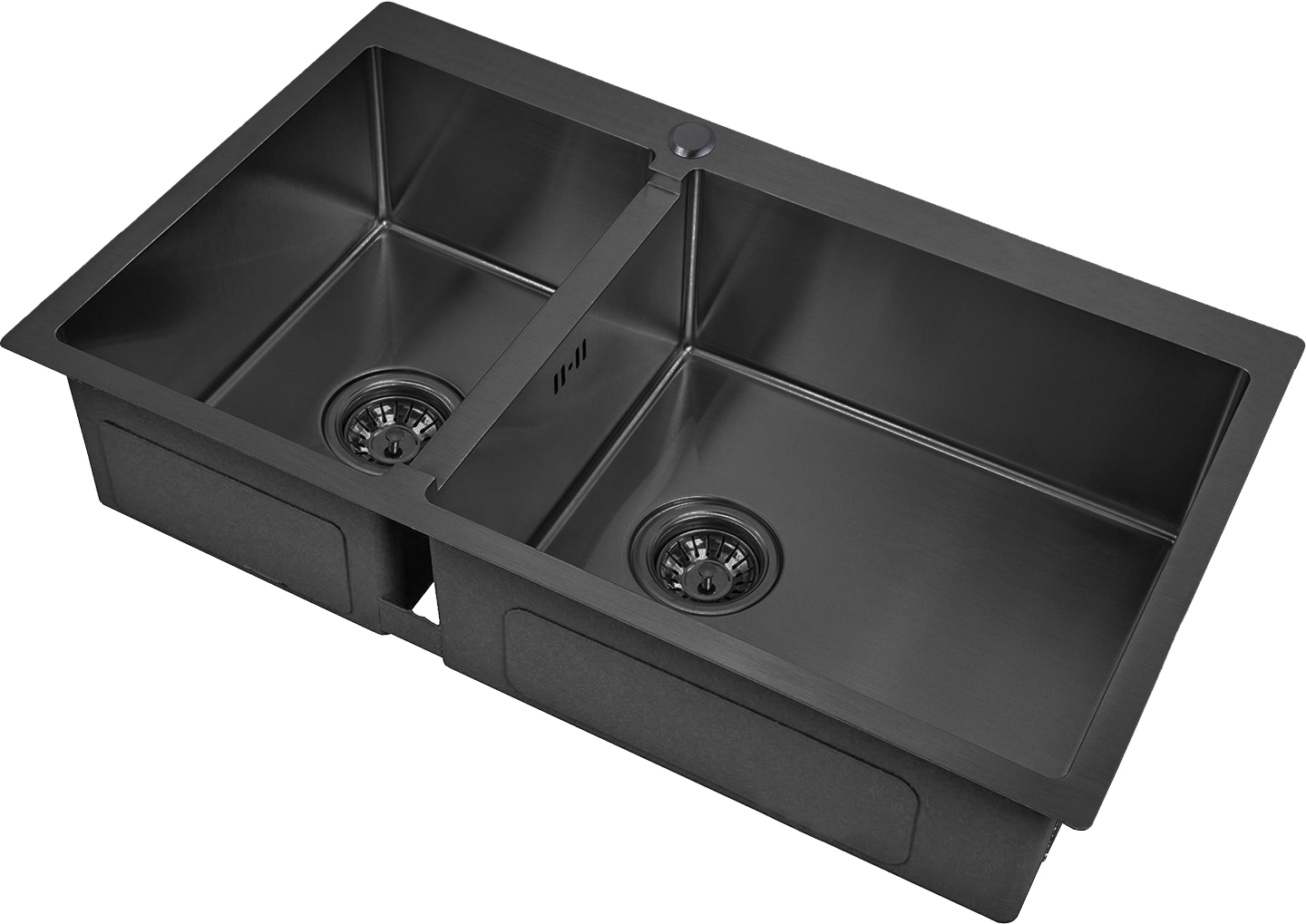 

Мойка кухонная Zorg Inox PVD 78-2-51 R grafit, Черный, Inox PVD 78-2-51 R