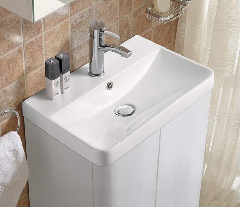 

Раковина CeramaLux 9595-50 врезная, Белый, N 9595-50
