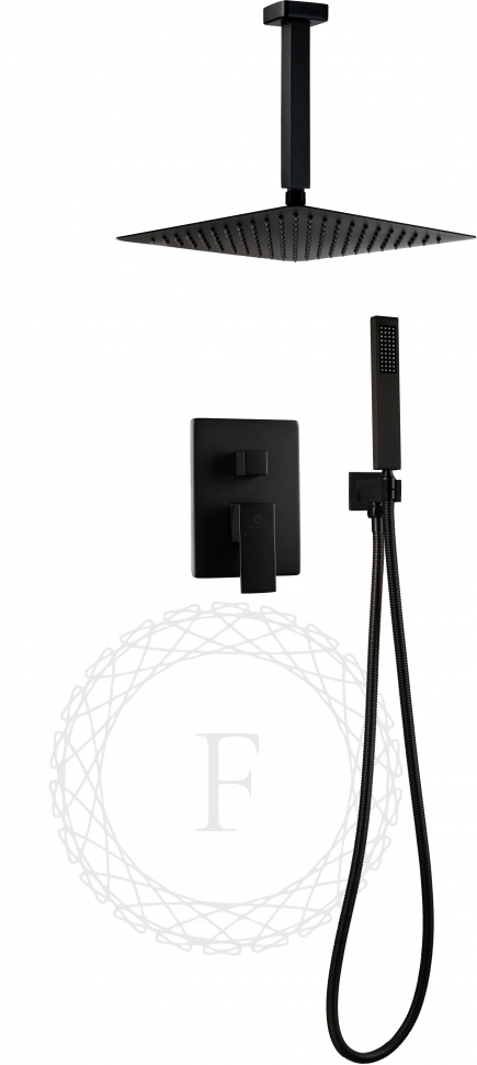 

Душевой комплект Filarete Fing FL1044BL черный матовый, FL1044BL