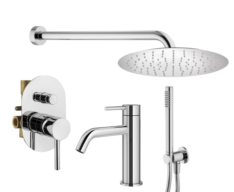 

Душевой комплект Plumberia Selection Ixo KITXO15CR53 хром, KITXO15CR53