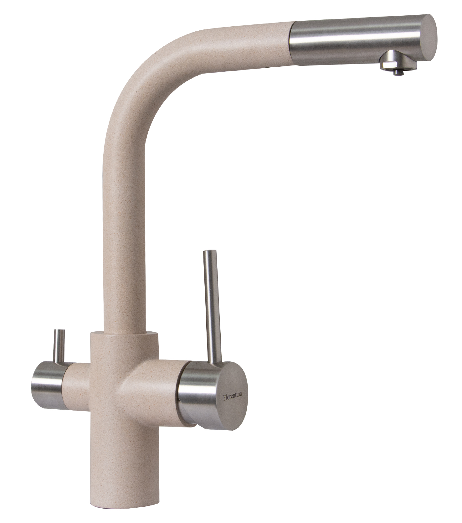 

Смеситель для кухонной мойки Florentina Кристалл FL песочный, Кристалл