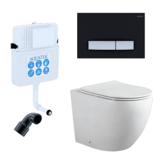 

Комплект смывной бачок Aquatek INS-0000019 + унитаз Aquatek Европа AQ1902-00 + кнопка смыва Aquatek KDI-0000031, Белый