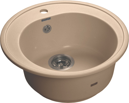 

Мойка кухонная GranFest Rondo R-510 топаз, Бежевый, R-510