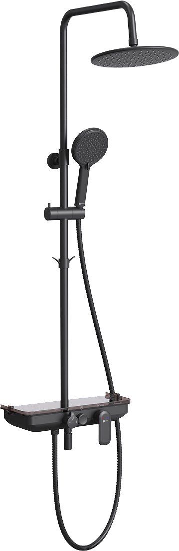 

Душевая стойка Lemark Tropic LM7012BL черная, Черный