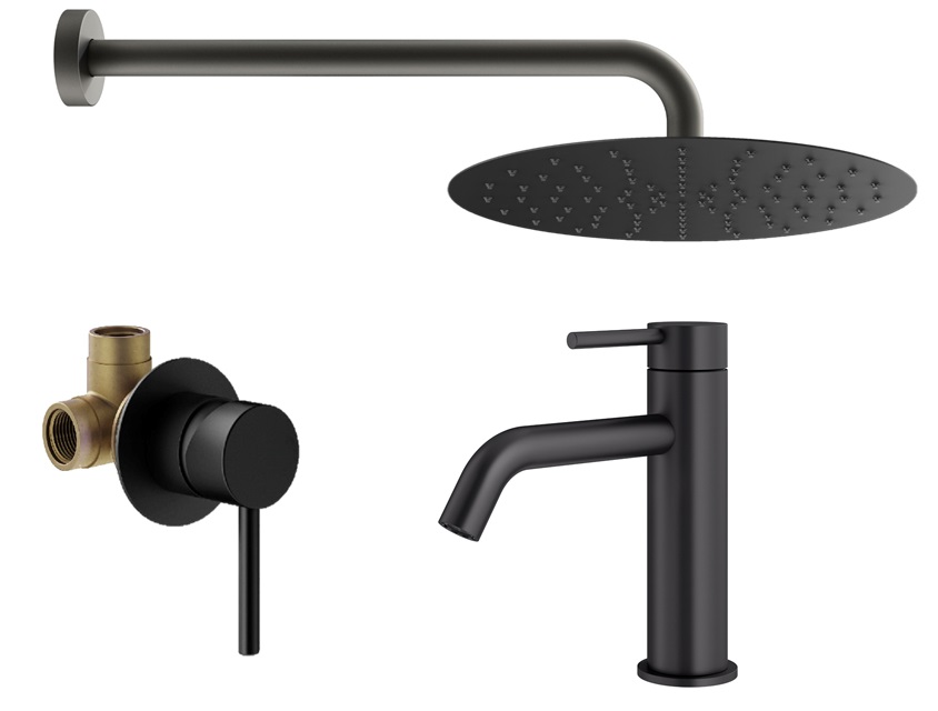 

Душевой комплект Plumberia Selection Ixo KITXO01NO53 черный матовый, KITXO01NO53