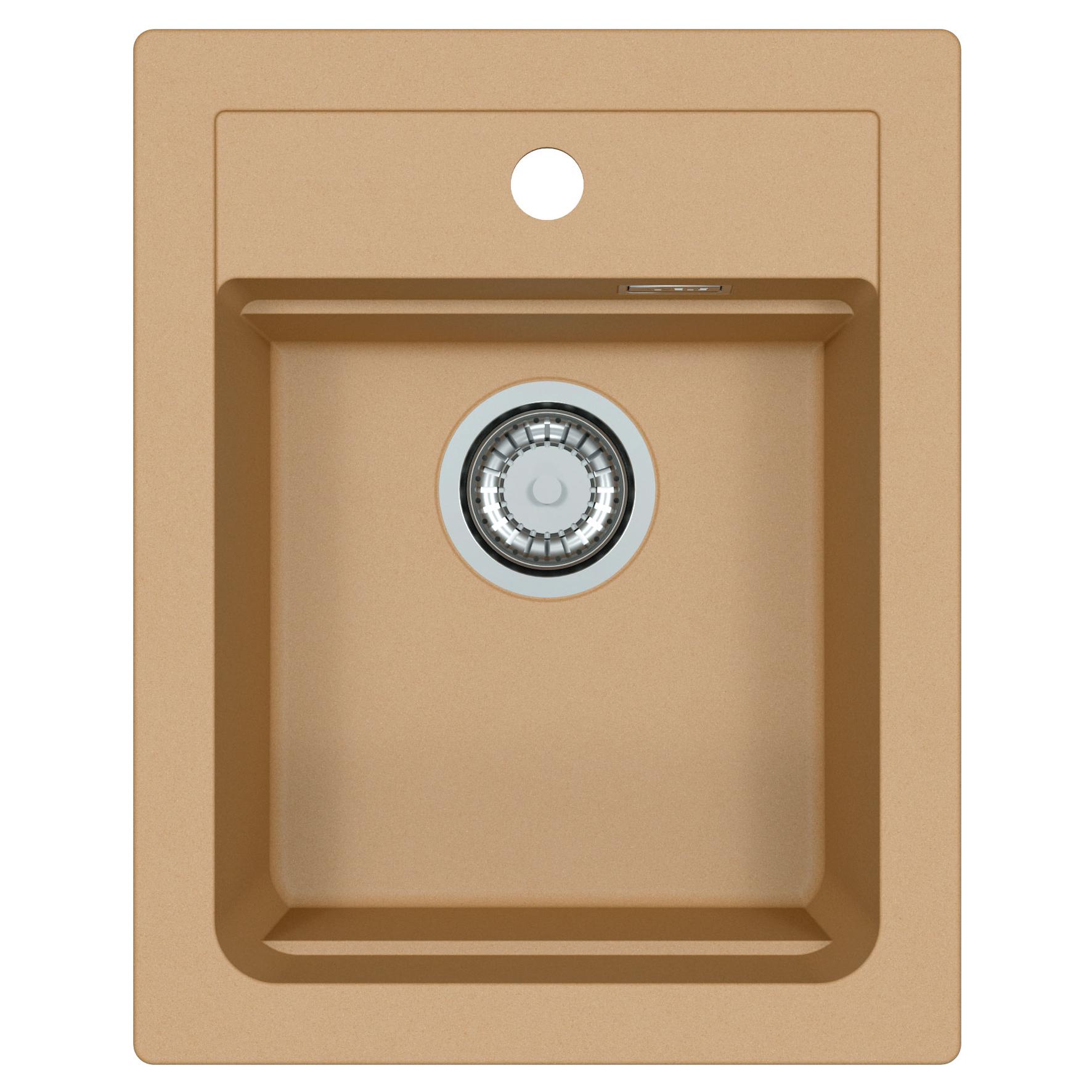

Мойка кухонная Alveus Atrox Beige-G55 40х50 бежевая, Бежевый, Beige-G55