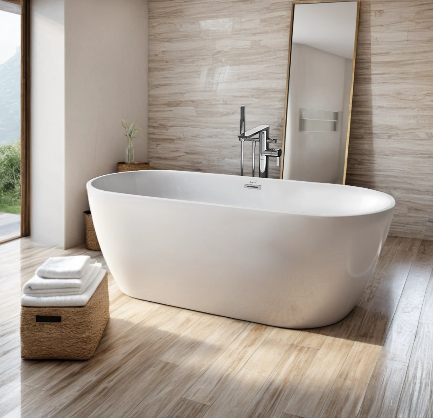

Акриловая ванна Ceruttispa d'ISEO 170х75 отдельностоящая, белый, CT10509