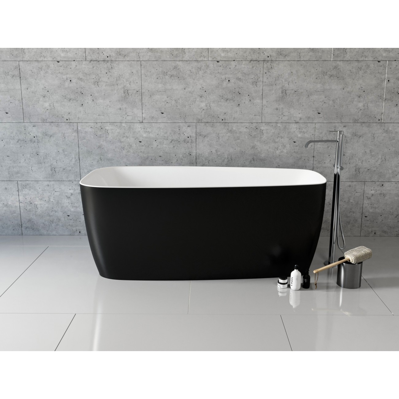 

Акриловая ванна Frank F6106 170х80 White/Black отдельностоящая, Черный/белый, F6106 170х80 White/Black