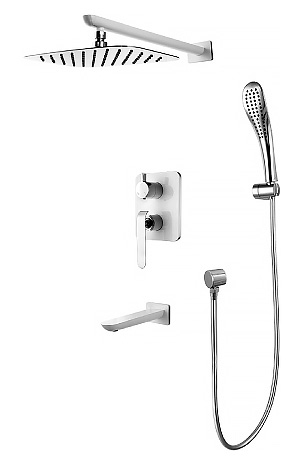

Душевая система Lemark Melange LM4922CW встраиваемая, белый/хром, Melange LM4922CW